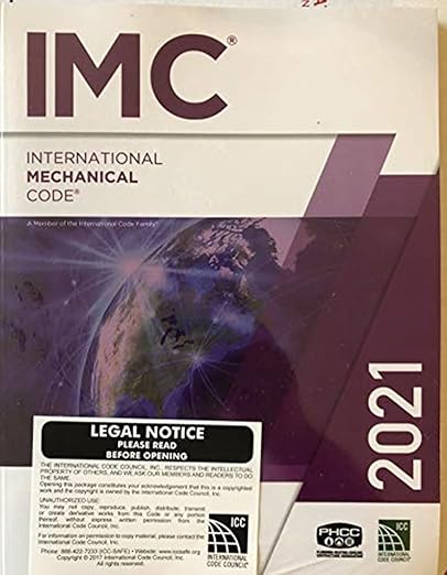 2021 International Mechanical Code , 2021 IMC 2021 by ICC