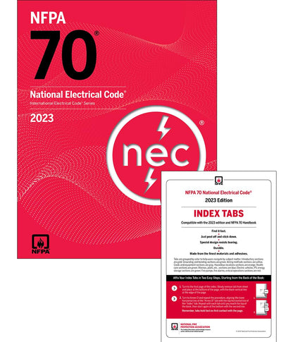 NFPA 70 National electrical code 2023 Paperback with 2023 Ugly’s Electrical Reference with Color coded Tabs