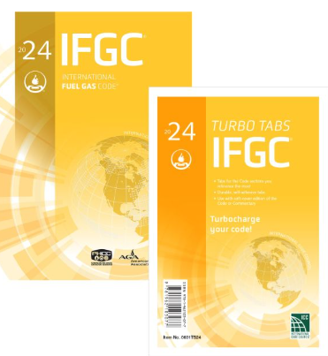 2024 International Fuel Gas Code , 2024 IFGC with Tab 2024 BY ICC
